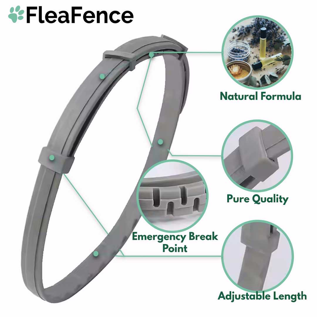 FleaFence™ 8-Month Natural Flea & Tick Defense Collar